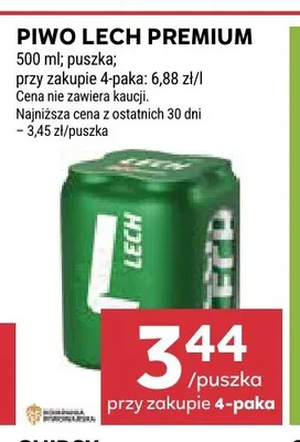 Piwo Lech Premium promocja w Stokrotka