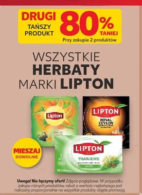 Herbata zielona Lipton promocja w Kaufland