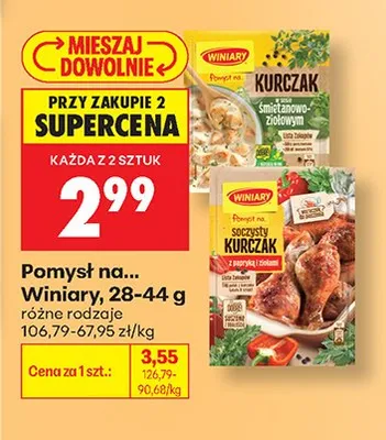 Fix Winiary Pomysł na Kurczak w sosie śmietanowo-ziołowym promocja w Biedronka