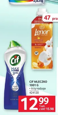 Mleczko do czyszczenia Cif Max Power promocja w Selgros