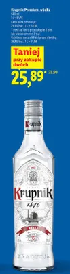 Wódka Krupnik Premium promocja w Lidl