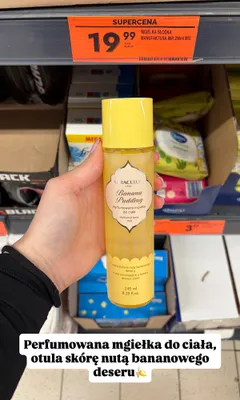 Perfumowana mgiełka do ciała Banana Pudding promocja w Biedronka