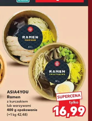 Ramen z kurczakiem Asia4You promocja w Kaufland