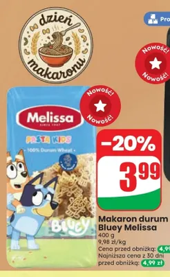 Makaron durum Bluey Melissa promocja w Dino