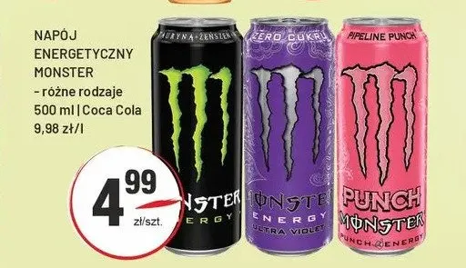 Napój energetyczny Monster Energy promocja w Sedal