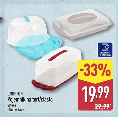 Pojemnik na tort/ciasto Crofton promocja w Aldi