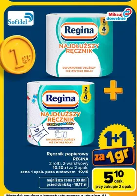 Ręcznik papierowy Regina Najdłuższy promocja w Carrefour