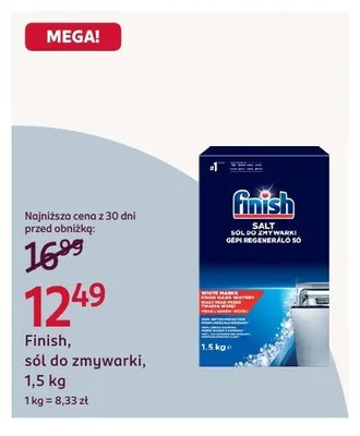 Sól do zmywarki Finish promocja w Rossmann