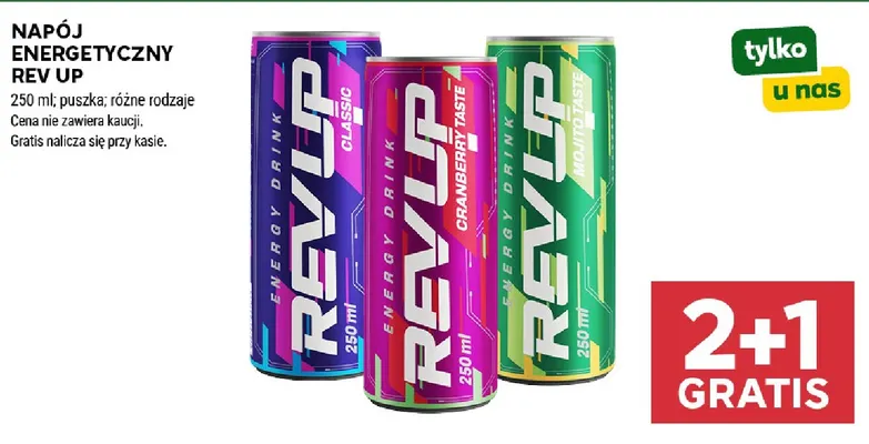 Napój energetyczny cranberry Delito promocja w Stokrotka