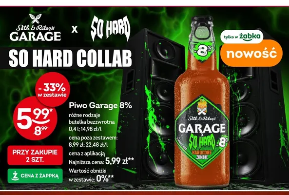 Piwo Garage 8% promocja w Żabka