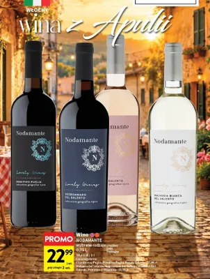 Wino czerwone Nodamante Primitivo Puglia promocja w Intermarche