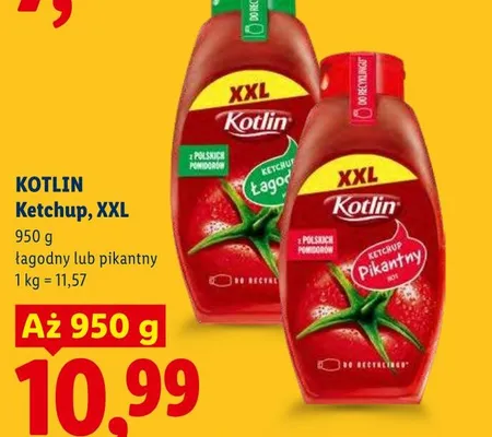 Ketchup łagodny KOTLIN XXL promocja w Lidl