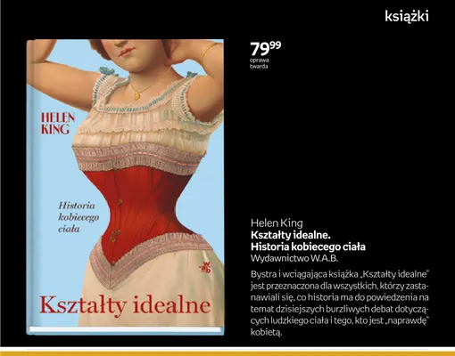 Książka Kształty idealne. Historia kobiecego ciała Helen King promocja w Empik