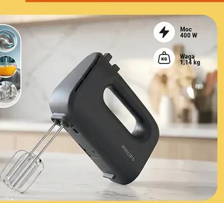 Mikser Seria 5000, 4 końcówki promocja w Biedronka