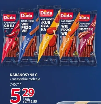 Kabanosy Duda chili 95 g promocja w Selgros