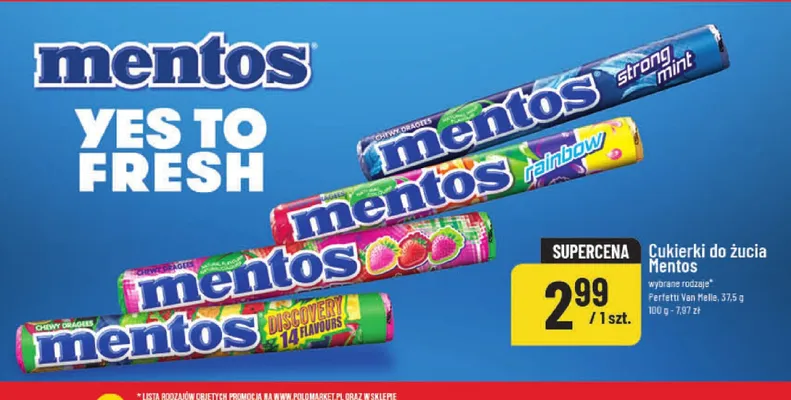 Cukierki do żucia promocja w POLOmarket