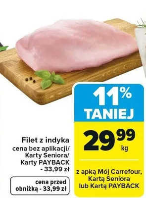 Mięso filet z indyka promocja w Carrefour Market