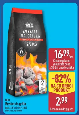 Brykiet do grilla BBQ promocja w Aldi