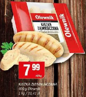 Kiszka ziemniaczana Olewnik promocja w Chorten