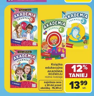 Książka edukacyjna Akademia Rozwoju 6 promocja w Carrefour