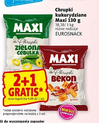 Chrupki kukurydziane Maxi promocja w Prim Market