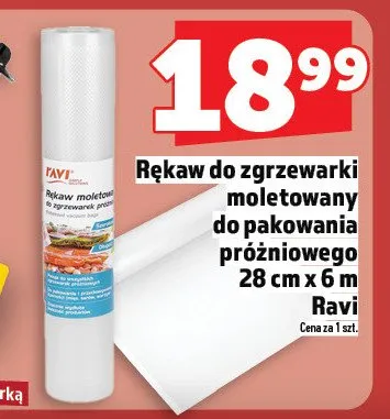Rękaw do zgrzewarki moletowany do pakowania próżniowego Ravi promocja w TOPAZ