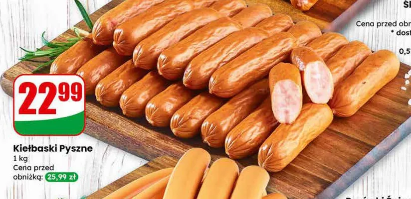 Kiełbaski pyszne promocja w Dino