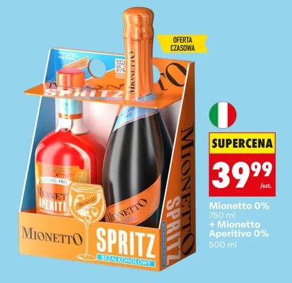 Mionetto 0% + Mionetto Aperitivo 0% promocja w Biedronka