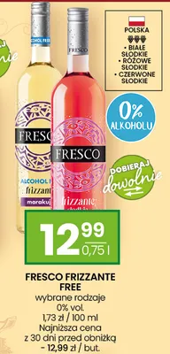 Wino bezalkoholowe Fresco Frizzante promocja w Twój Market