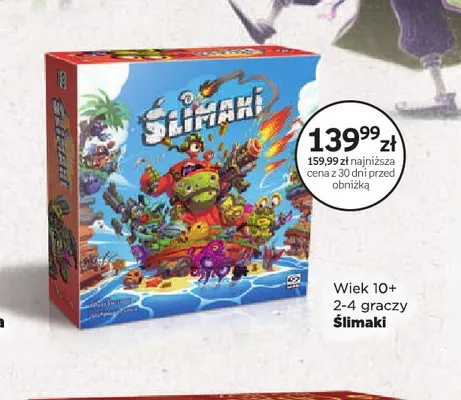 Gra planszowa Ślimaki Galakta promocja w Empik