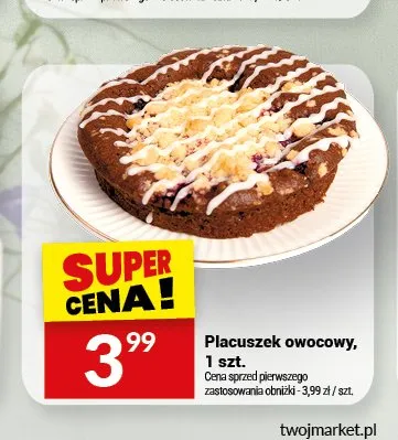 Placuszek owocowy Białecki promocja w Twój Market
