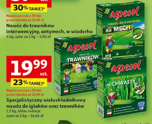 Specjalistyczny wieloskładnikowy nawóz do trawników oraz trawników promocja w Auchan