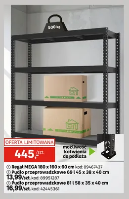 Regał Mega 180x160x60 cm promocja w Leroy Merlin