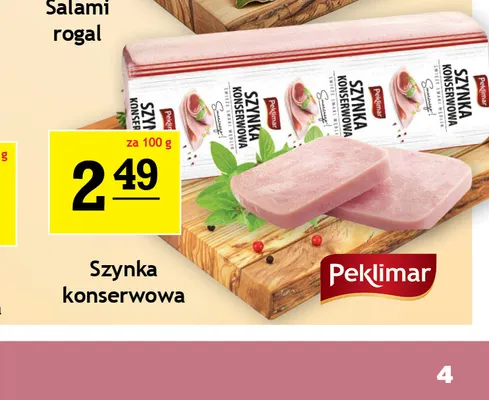 Szynka konserwowa Peklimar promocja w Gram Market