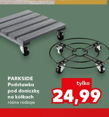 Podstawka pod doniczkę na kółkach Parkside promocja w Kaufland
