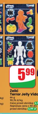 Żelki Terror Jelly Vidal promocja w Dino