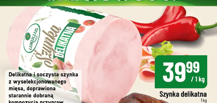 Szynka delikatna Lukullus promocja w POLOmarket