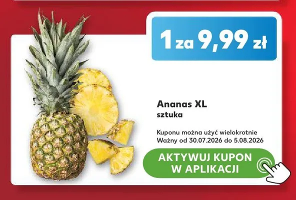 Ananas XL promocja w Kaufland