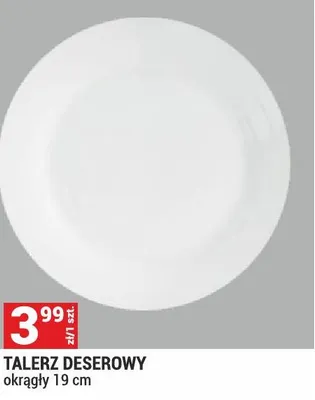 Talerz deserowy okrągły 19 cm promocja w Merkury Market