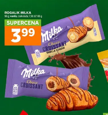 Rogalik Milka waniliowy promocja w Stokrotka