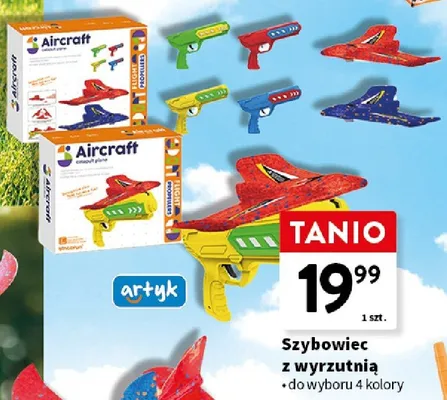 Szybowiec z wyrzutnią do wyboru 4 kolory promocja w Intermarche