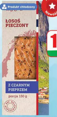 Łosoś pieczony z czarnym pieprzem Targ Rybny promocja w Dino