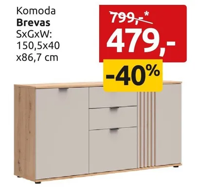 Komoda Brevas promocja w Black Red White