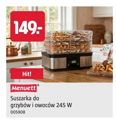 Suszarka do grzybów i owoców Menuett 245W promocja w Jula