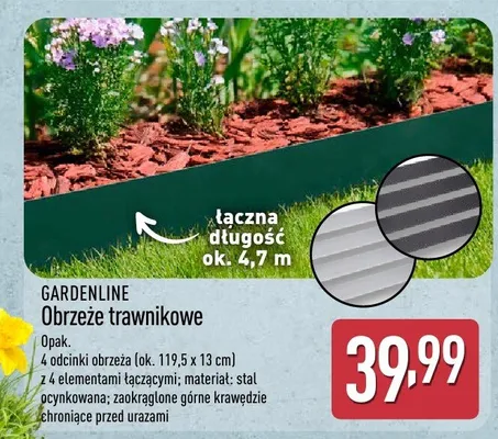 Obrzeże trawnikowe promocja w Aldi