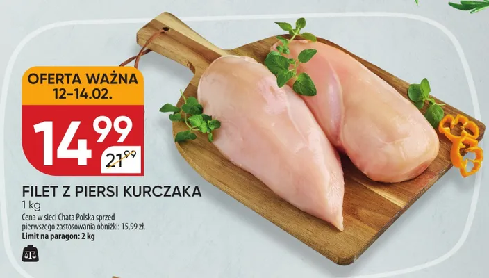 Filet z piersi kurczaka 1kg promocja w Chata Polska