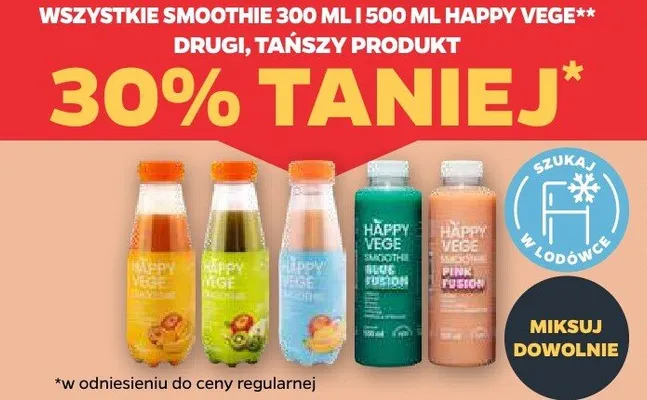 Smoothie Happy Vege 300ml promocja w Netto