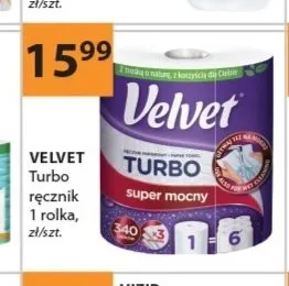 Ręcznik papierowy Velvet Turbo promocja w Drogerie Laboo
