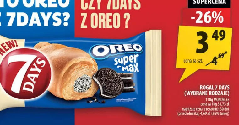 Rogal 7Days Oreo Super Max promocja w Arhelan
