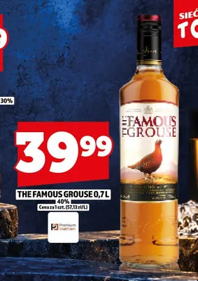 Whisky The Famous Grouse 40% promocja w TOPAZ